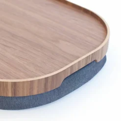 CurveLine Laptray knäbricka med anti-slip, large, valnöt