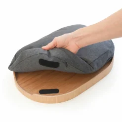 CurveLine Laptray knäbricka med anti-slip, medium, valnöt