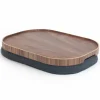 CurveLine Laptray knäbricka med anti-slip, large, pilträ