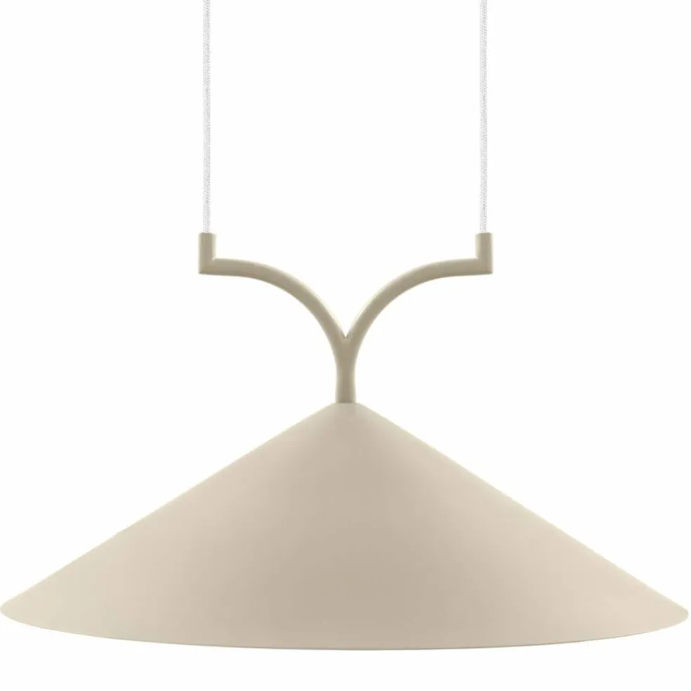 Curve pendel taklampa 50 cm, beige