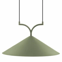 Curve pendel taklampa 50 cm, grön