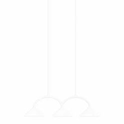 Curve 3 pendel taklampa, vit