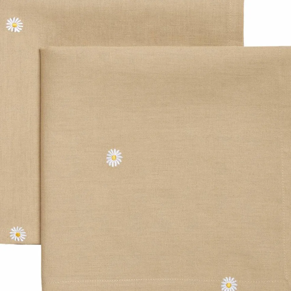 Daisy servett 45 x 45 cm 2-pack, beige