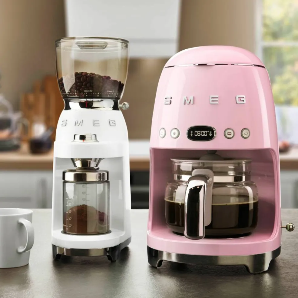 DCF02PKEU Retro kaffemaskin, rosa