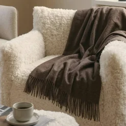 Desert pläd kashmir 180 x 130 cm, beige