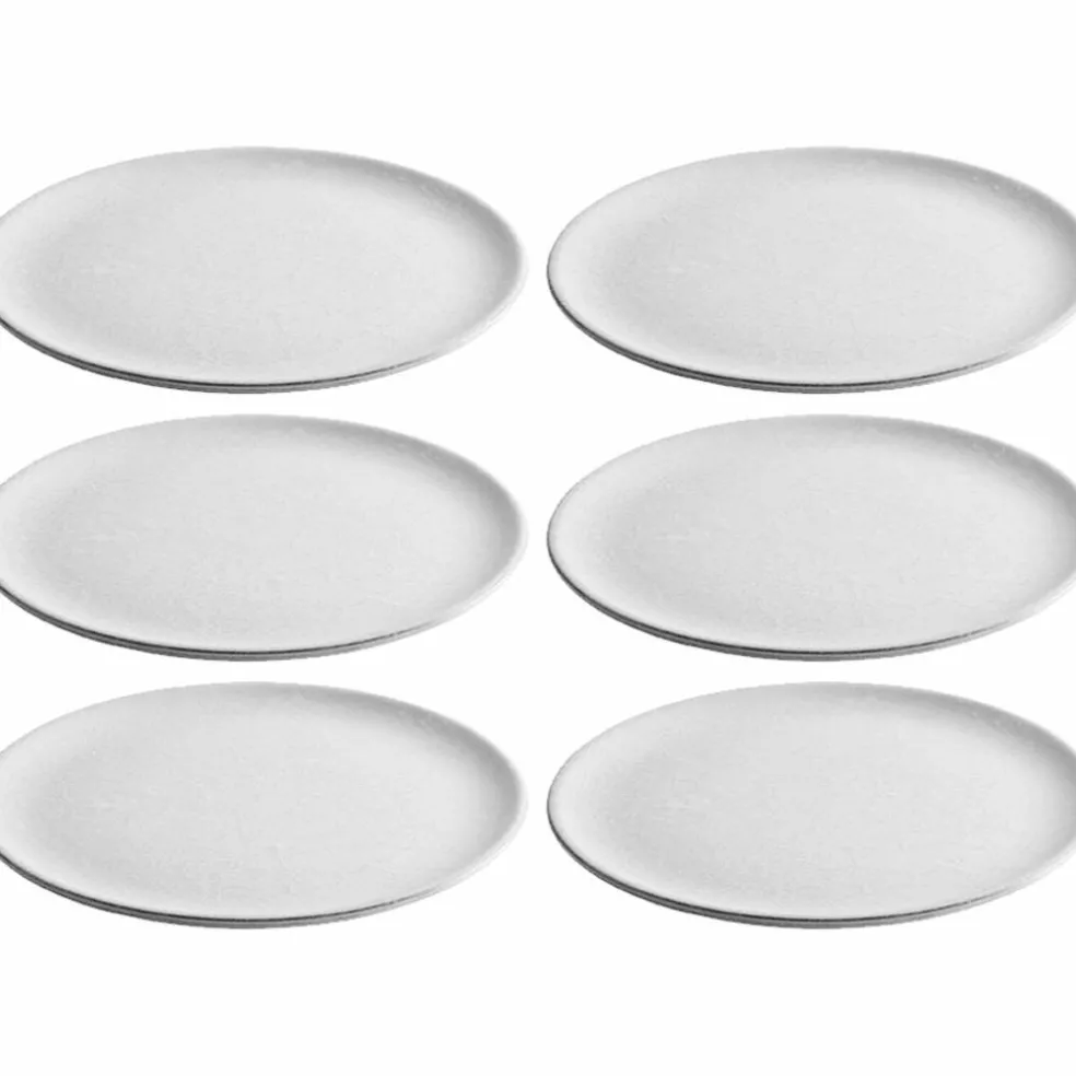 Desserttallrik 6 st, metallic brown