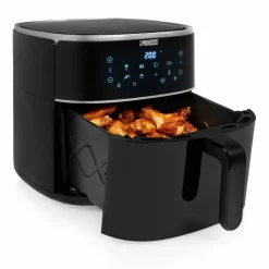 Digital varmluftsfritös 8 liter, svart