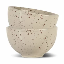 Ditte skål, beige/bordeaux