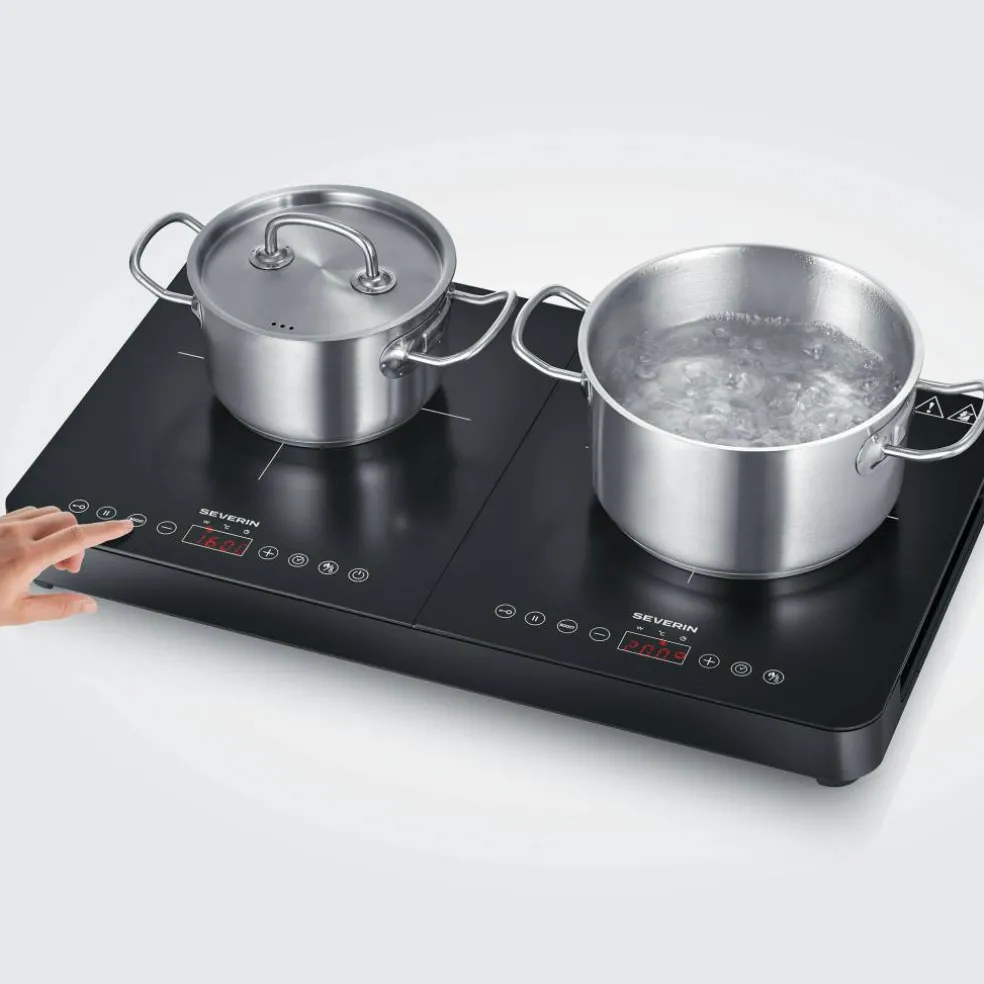 DK 1027 induktionsplatta 2 zoner, svart