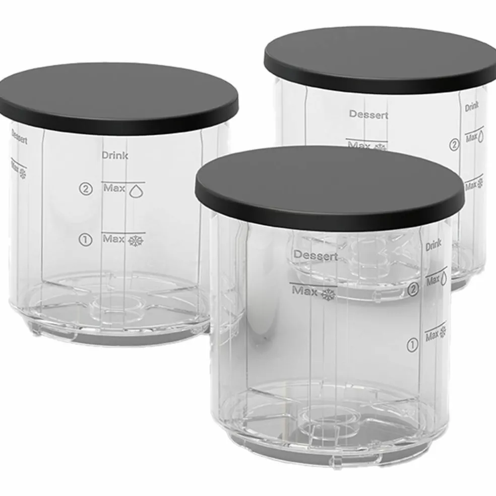 Dolci glasskål 3-pack 480 ml, transparent