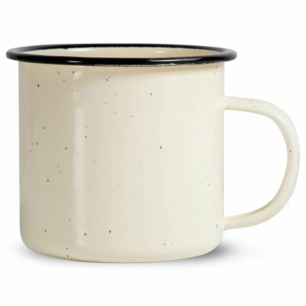 Doris emaljmugg, beige