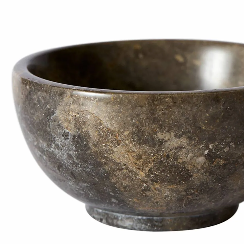 Dowa skål medium 12 cm, grå/brun