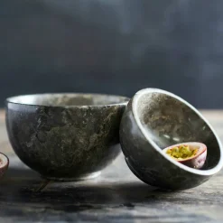 Dowa skål medium 12 cm, grå/brun