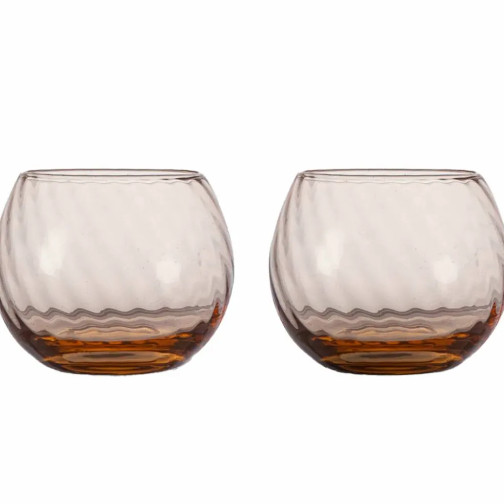 Dricksglas 22 cl 2-pack, brun