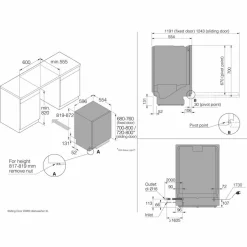 DSD545N XL helintegrerad diskmaskin 14 kuvert