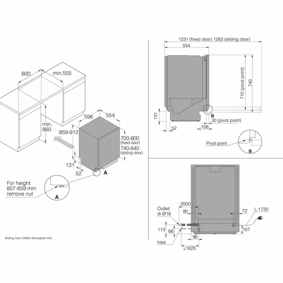 DSD545NXXL XXL helintegrerad diskmaskin