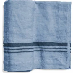 Duk LORRY i linné, stripe, Misty Blue