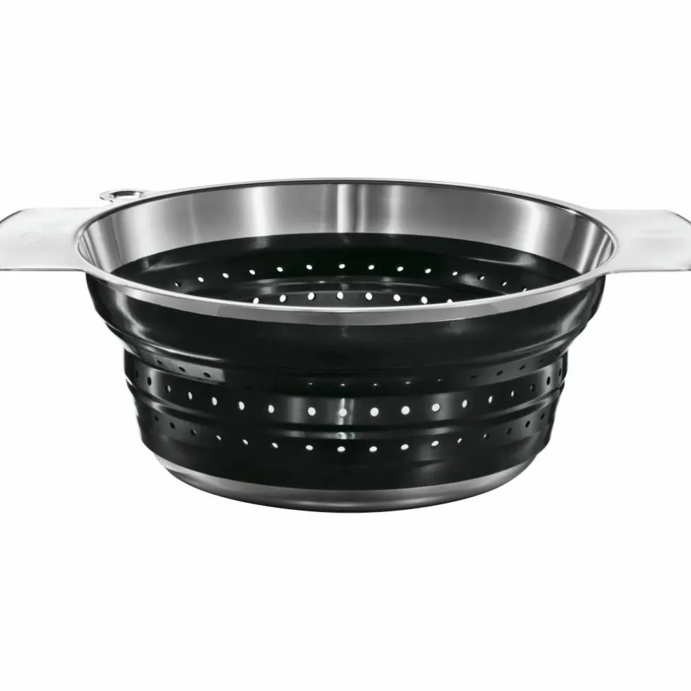 Durkslag Ihopfällbart Svart 24 cm