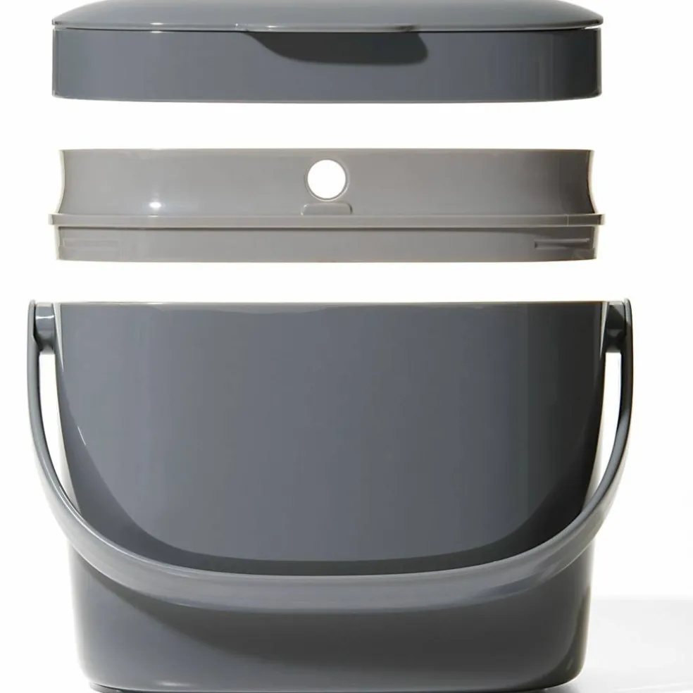 Easy-Clean Komposybehållare 6,6 L, Charcoal