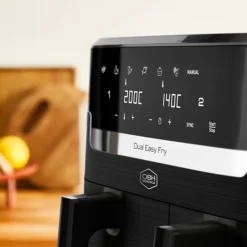 Easy Fry Dual airfryer 8,3 liter, svart