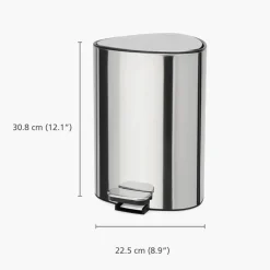 Easystore soptunna 5 liter, steel