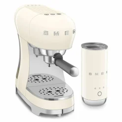 ECF12CREU manuell espressomaskin med mjölkskummare, creme