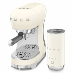 ECF12CREU manuell espressomaskin med mjölkskummare, creme