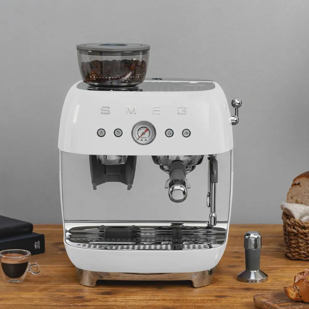 EGF03 Manuell espressomaskin, vit