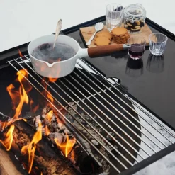 Eldstad med grillgaller