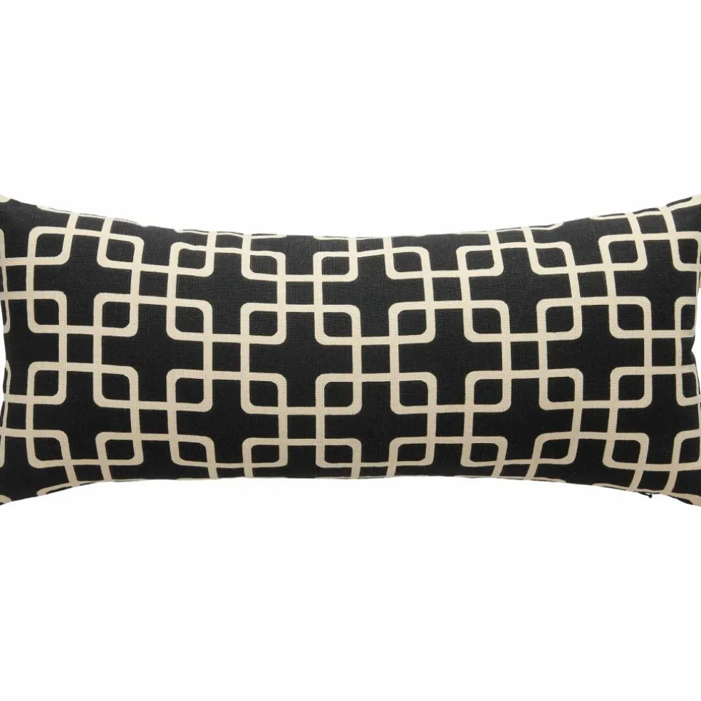 Elegance kudde 30 x 70 cm, svart/vit