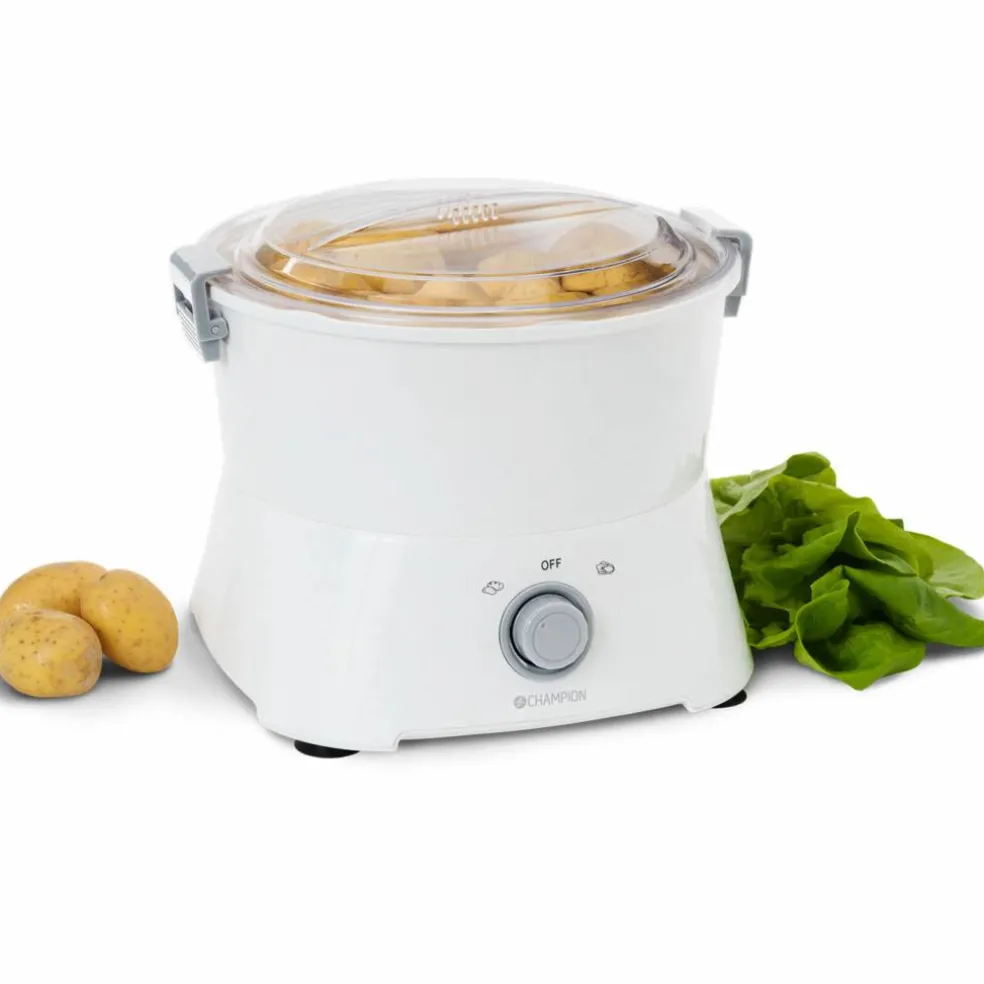 Elektrisk potatisskalare med salladsslunga 1 kg, vit