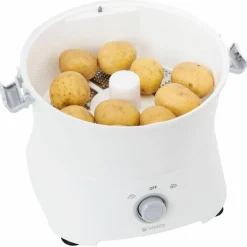 Elektrisk potatisskalare med salladsslunga 1 kg, vit