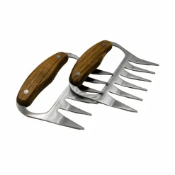 Elite köttklor rostfri/akacia