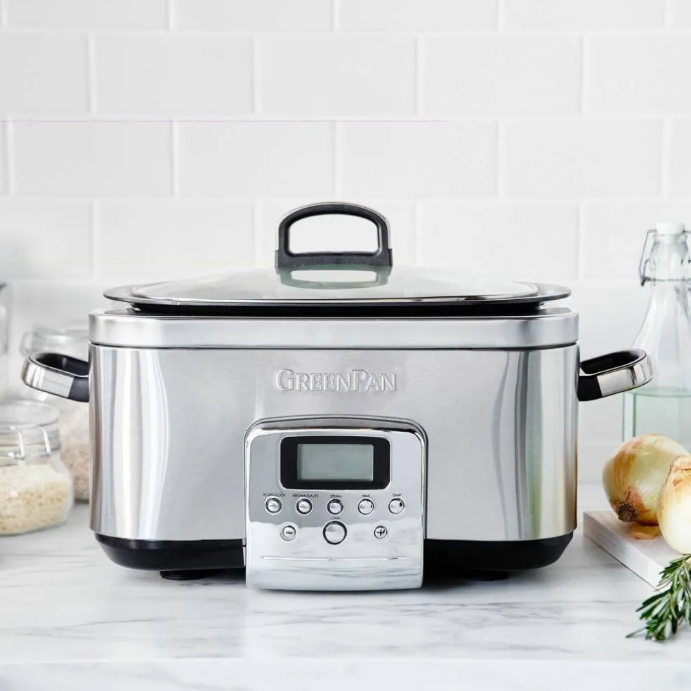 Elite Slow Cooker, stainless steel