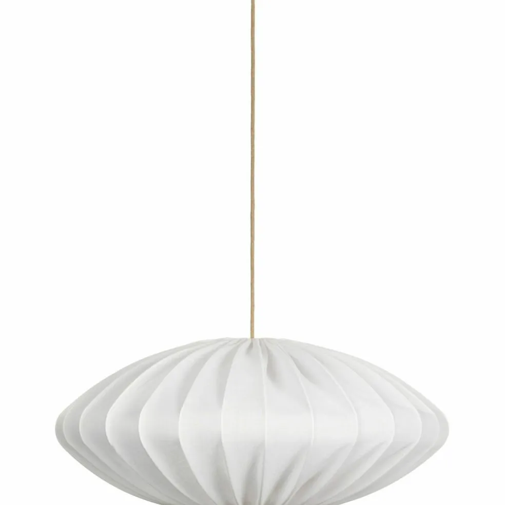 Ellipse taklampa, 80 cm, linne, natural