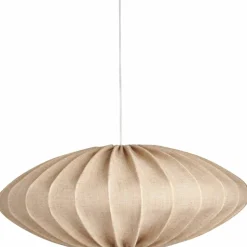 Ellipse taklampa, 65 cm, linne, natural