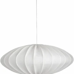 Ellipse taklampa, 65 cm, linne, sand