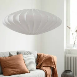 Ellipse taklampa, 65 cm, vit