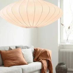 Ellipse taklampa 80 cm, vit