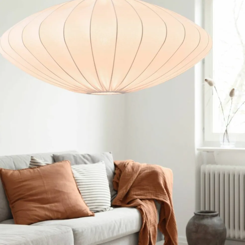Ellipse taklampa 80 cm, vit