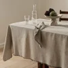 Elouise bordsduk 200x160 cm, svart/offwhite