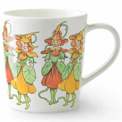 Elsa Beskow mugg med handtag 40 cl, Nasturtium