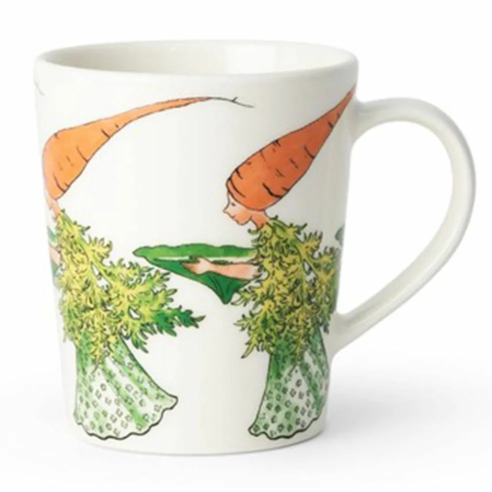 Elsa Beskow mugg med handtag 28 cl, Mrs Broad Bean