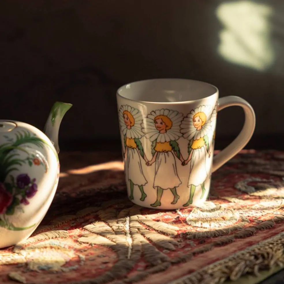 Elsa Beskow mugg med handtag 40 cl, poppy