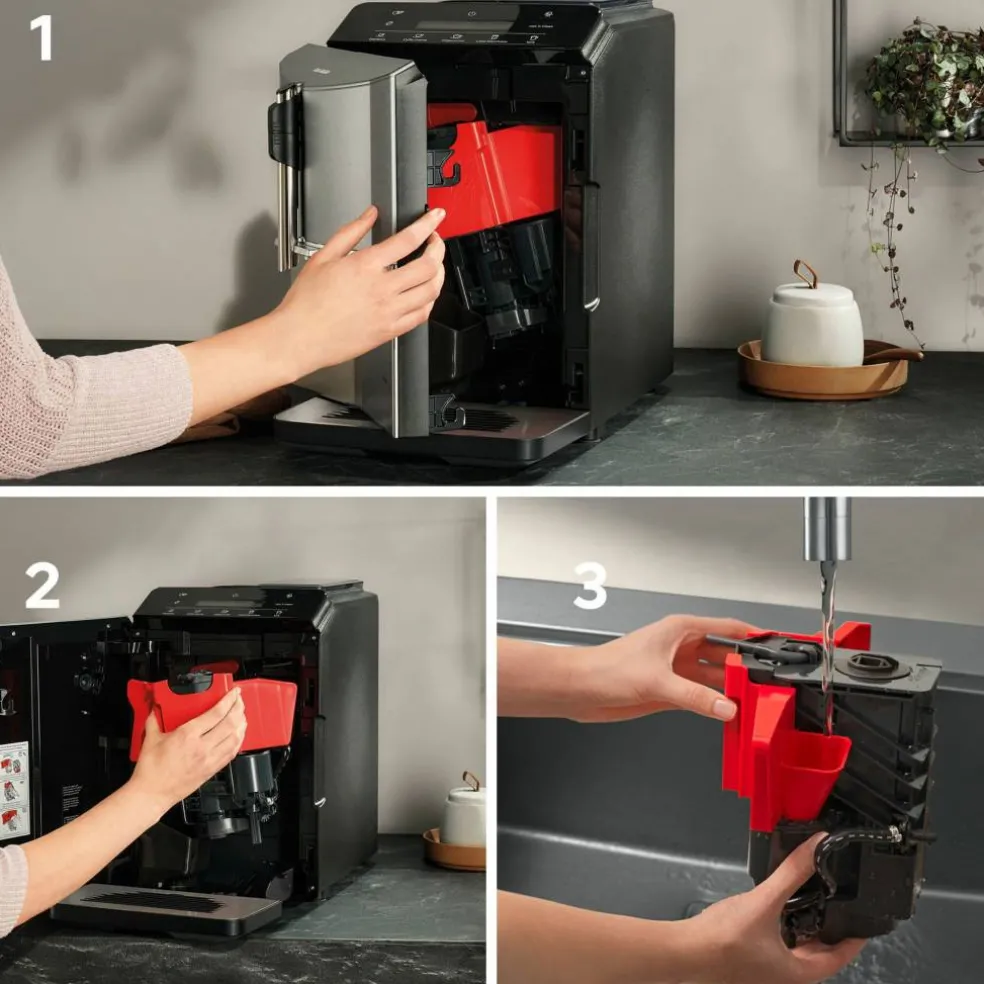 EQ300 Helautomatisk espressomaskin, rostfritt stål