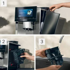 EQ900 Helautomatisk espressomaskin, rostfritt stål