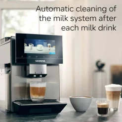 EQ900 Helautomatisk espressomaskin, rostfritt stål