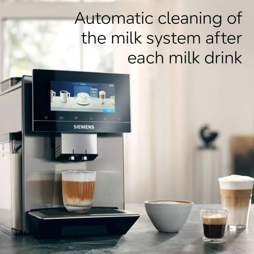 EQ900 Helautomatisk espressomaskin, rostfritt stål