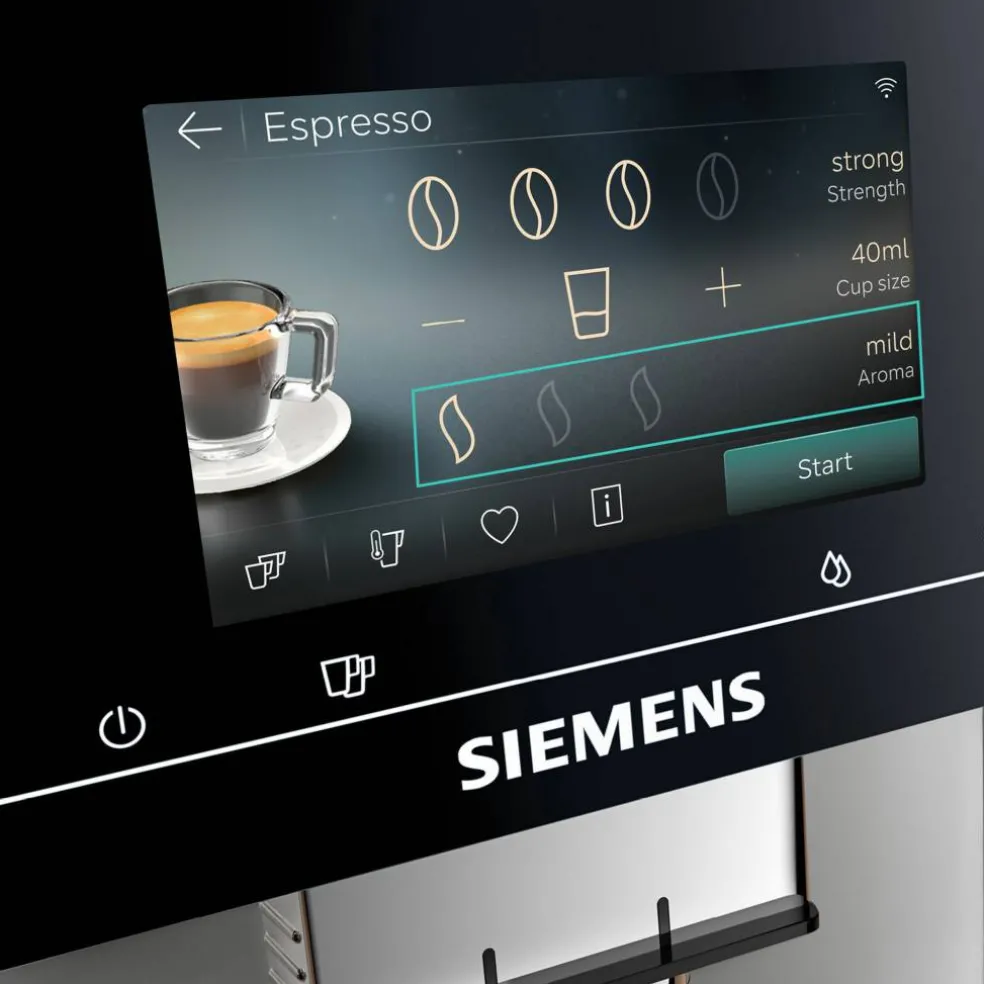EQ700 iAroma TP725EM7 helautomatisk espressomaskin, rostfritt stål