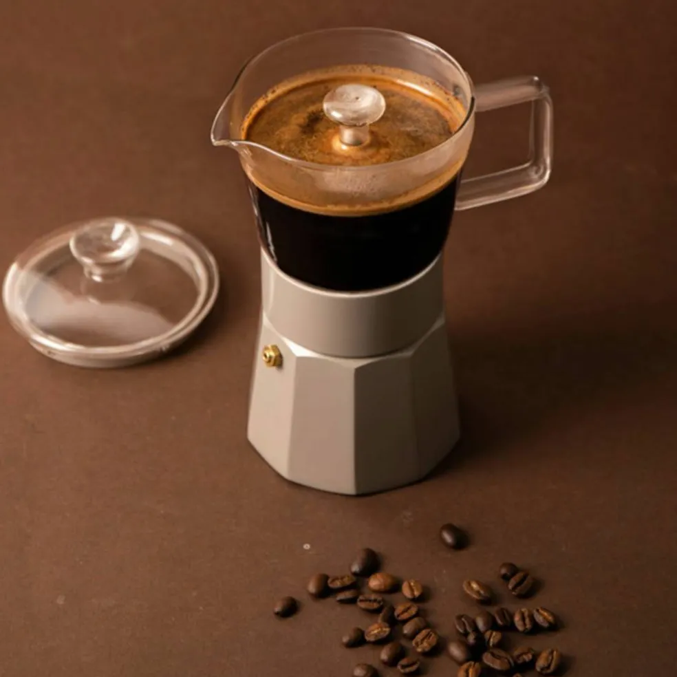 Espressokokare, silver
